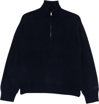 MC2 Saint Barth Jers&eacute;is de cuello alto - Knitwear - Mujer - Azul - S