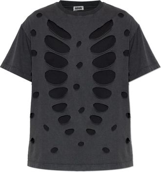 Avavav T-shirt met vintage-effect - Heren - T-shirts - Zwart - M - Katoen - Tops
