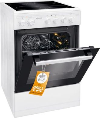 Bomann Ehc 7939 Horno De 50 Cm Con Estufa, Cocina El&eacute;ctrica, Independiente De 50 Cm Con 4 Fogones, Cocina Con Horno De 43 Litros, Temperatura Superior/inferi