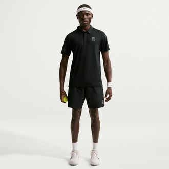 Nike Mens Court Advantage Dri-FIT 8 Tennis Shorts in Black | FZ9322-010