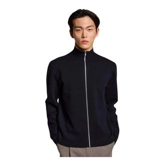 Kiefermann Zip-throughs, male, Black, Size: XL Dimitri High Collar Cardigan