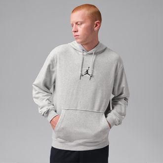 Nike Jordan Mens Jordan Sport Crossover Dri-FIT Fleece Pullover Hoodie in Grey | IM7805-050
