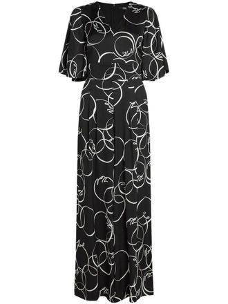 Karl Lagerfeld Jumpsuit met wijde pijpen - Zwart