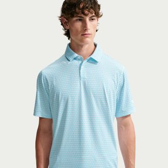 Nike Mens Velocity Dri-FIT Printed Golf Polo in White | IO0697-100