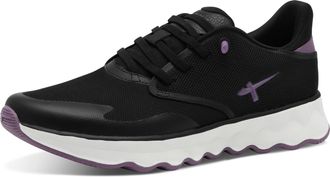 Tamaris Slip-On Sneaker TAMARIS Nowana, Damen, Gr. 36, schwarz (schwarz kombiniert), Lederimitat, Synthetik, Textil, unifarben mit Farbeinsatz, Schuhe Slip-On