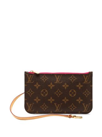 Louis Vuitton 2015 Monogram Neverfull PM pouch - Brown