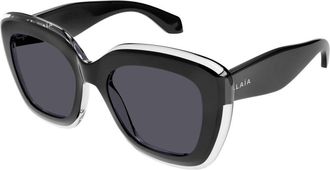 Alaia AA0072S 001 Womens Sunglasses Black Size 53