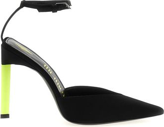 The Attico Black Ankle Strap Pumps
