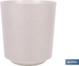 cofan Cofan - Maceta O Macetero Gama Textil Color Beige Pp &Oslash; 285 X 316 Mm 16 L Caja 4 Unid
