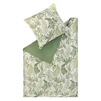 Sch&ouml;ner Wohnen Kollektion Sch&ouml;ner Wohnen Ropa De Cama De Percal Viva - 1 Unidad 135x200 Cm, Verde