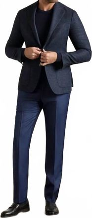 Zanella Devon Wool Serge Dress In Navy