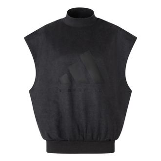 adidas Basketball Sueded Sleeveless Sweatshirt Grey IN7702