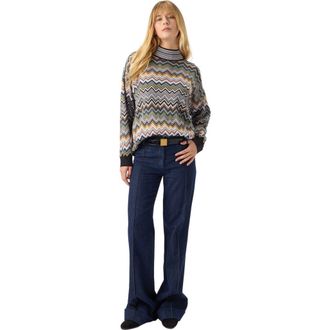 Missoni Oversized High-neck Sweater With Chevron Pattern in Multicoloured at Nordstrom, Size 44 It