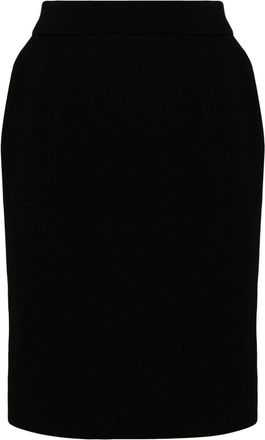 Chanel 1990s buttoned short skirt - women - Wool/Silk - One Size - Black