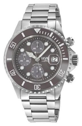 Gevril Group Wall Street Bracelet Chronograph Watch, 43mm in Silver at Nordstrom Rack