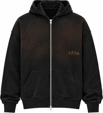 Song for the Mute Relaxed Zip Hoodie - Heren - Vesten met rits - Zwart - XL - Katoen - Hoodies & sweatvesten