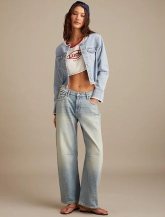 Lucky Brand Womens Barrel Wide Leg