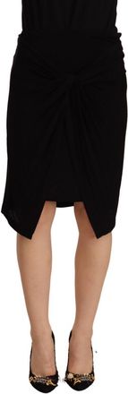 Plein Sud High Waist Pencil Knee Length Viscose Womens Skirt