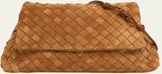 Bottega Veneta Giorno Suede Drawstring Shoulder Bag