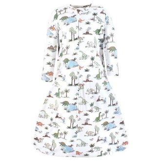 Hudson Baby Long-Sleeve Cotton Jersey Sleeping Bag in Dinosaur Adventures at Nordstrom