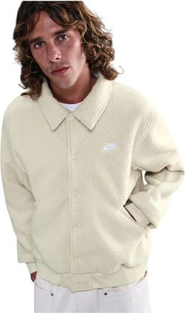 Nike Club Sherpa Coaches Jacket - - Sport - Uomo - Beige - M