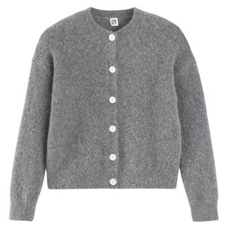 La Redoute Collections Vest met ronde hals, tricot van wolmix