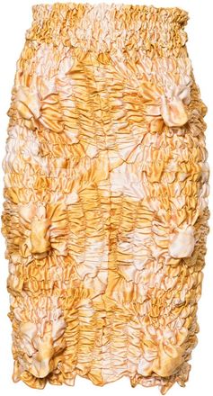 Feben Tie-Dye Shirred Midi Skirt - Womens - Polyester