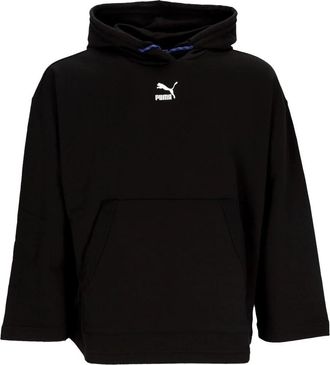 Puma Dare To Oversized Hoodie - Dames - Sportshirts - Zwart - S - Katoen - Fitness