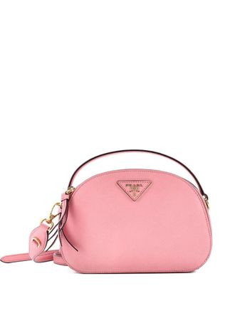 Prada Odette Top Handle Bag Saffiano Leather Small shoulder bag - Roze