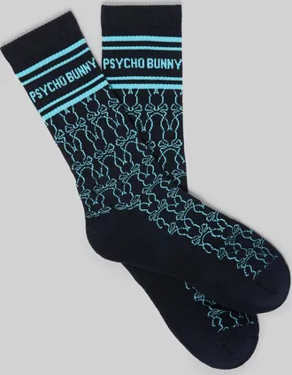 Psycho Bunny Mens Kace Sport Sock 402 EVENING BLUE / O/S