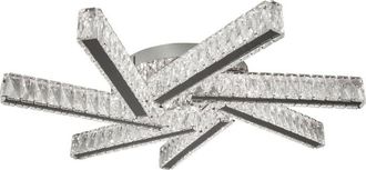 Searchlight Searchlight - Clover - L&aacute;mpara De Techo Empotrada Led 7 Luces Cromo, Cristal