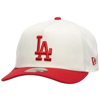 New Era Womens Los Angeles Dodgers Dodgers 9Forty A-Frame Cap - Adult White/Scarlet