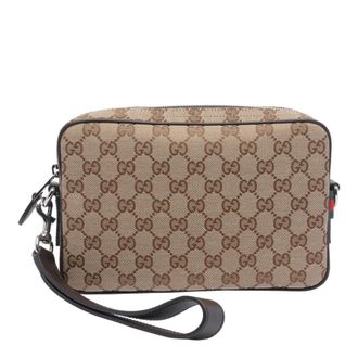 Gucci Small Gg Canvas Crossbody Bag