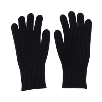 Toteme Cashmere Black Gloves