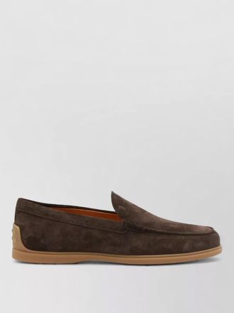Tod's suede leather loafers