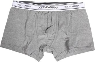 Dolce & Gabbana Boxer - Heren - Onderbroek - Grijs - S - Katoen - Ondergoed