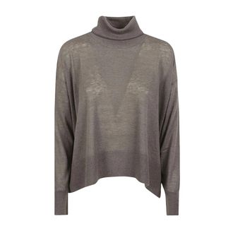 C.T. Plage Coltrui - Dames - Cashmere truien - Grijs - S - Denim - Truien & Vesten