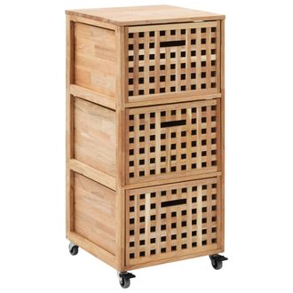vidaXL Mueble De Ba&ntilde;o Madera Maciza De Nogal 41x41x91 Cm Vidaxl