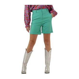 Est'seven Groene Bermuda Shorts voor Vrouwen - Dames - Korte Broeken - Groen - M - Korte Broeken