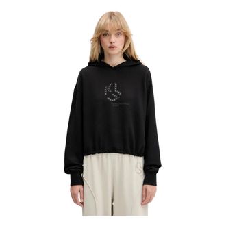 Karl Lagerfeld Hooded Sweatshirt - Dames - Hoodies - Zwart - M - Katoen - Hoodies & sweatvesten