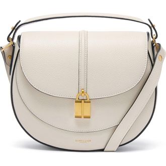DeMellier Siena Leather Saddle Crossbody Bag in Chalk at Nordstrom