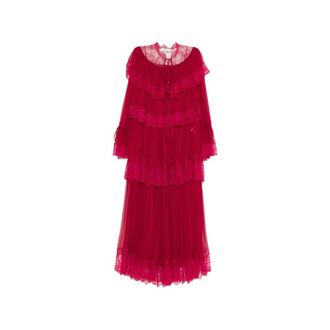 Chlo&eacute; Lace Tiered Maxi Dress