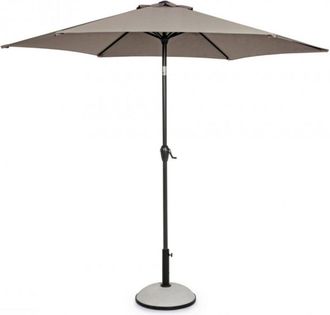 Konte Design Sombrilla con m&aacute;stil central de aluminio y lona color paloma 2,7m