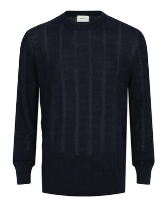 Bally Vertical-Pattern Cashmere Sweater