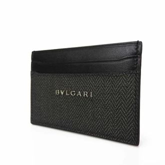 Bulgari Pre-owned Wallets, male, Black, Size: ONE SIZE Pre-owned Card Case