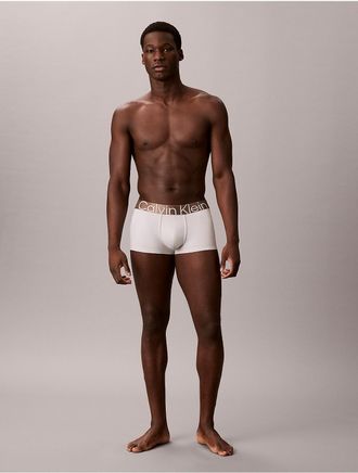 Calvin Klein Mens Brushed Microfiber Stretch Bronze Low Rise Trunk - Grey - XL