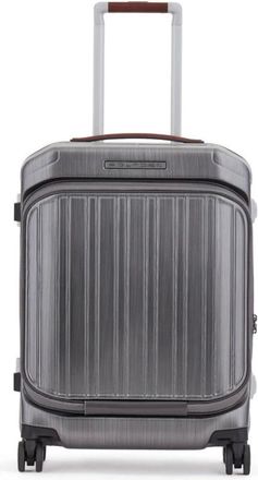 Piquadro Koffers, unisex, Grijs, ONE Size, 4 wheel cabin suitcase for laptop 17,3