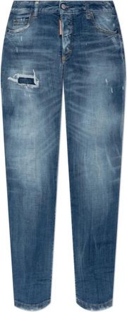 Dsquared2 Jeans Medium Waist Jennifer - Dames - Skinny Jeans - Blauw - 2XS - Katoen - Jeans