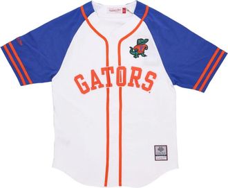 Mitchell & Ness Florida Gators Baseballshirt - Heren - Fitness - Veelkleurig - L - Katoen - Fitness