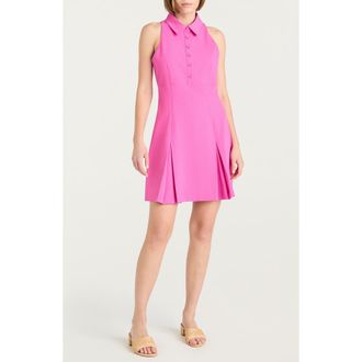 Cinq à Sept Casette Sleeveless Ft & Flare Shirtdress in Blushing Lilac at Nordstrom Rack, Size 14